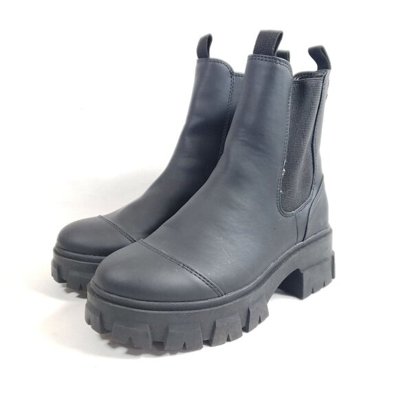 A New Day Black Chunky Sole Chelsea Boots By A New Day Size 6 - Picture 9 of 9